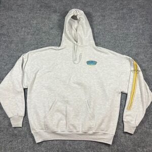 Ron Jon Surf Shop Hoodie Mens 2XL Gray Beach Themed Graphic Kangaroo Pockets